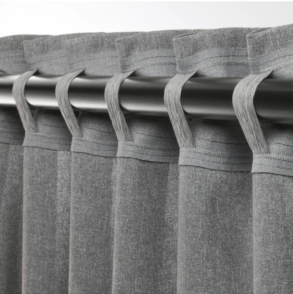 IKEA - Hannalena Gray Darkening Curtains